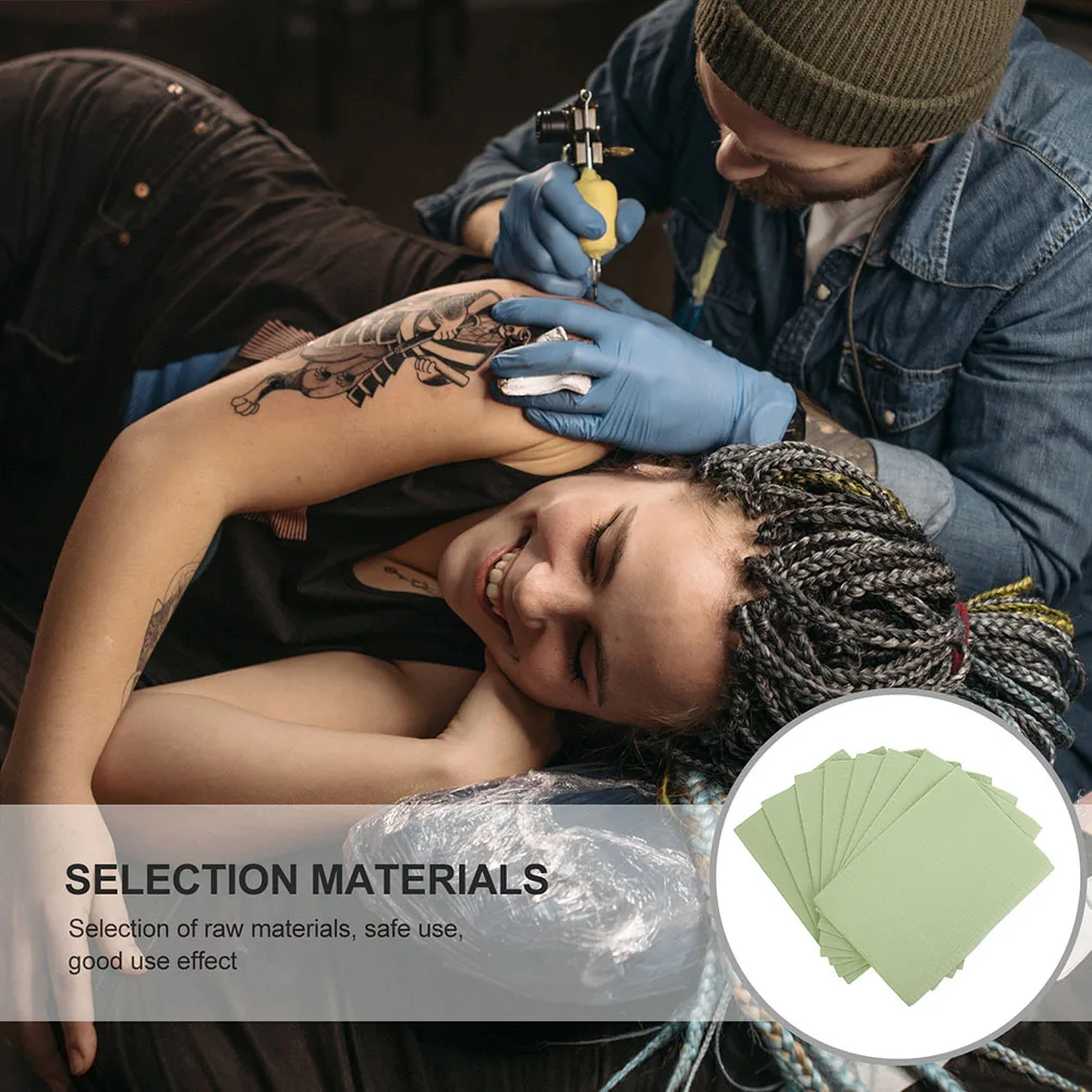 Almohadillas de limpieza desechables para tatuaje de uñas, tapete absorbente impermeable, hojas de práctica, suministros de herramientas de Spa, 20 piezas