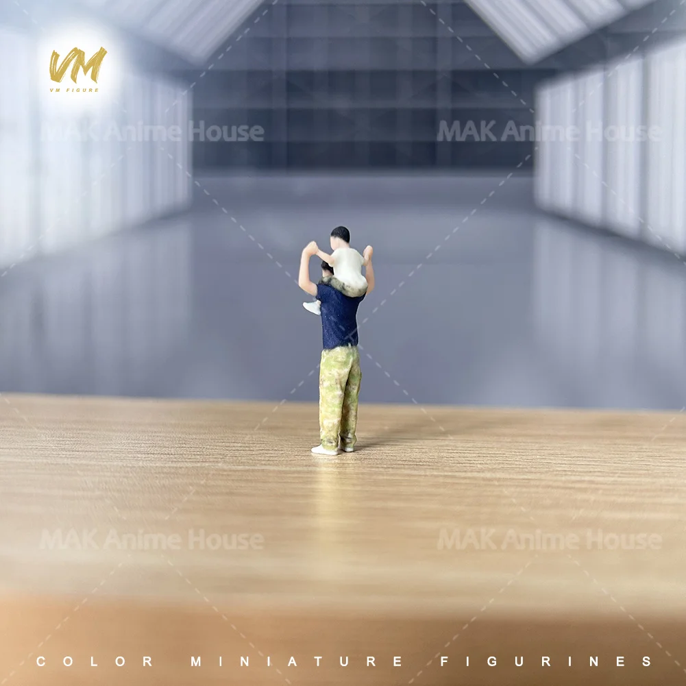 Pintado Facial 1/64, interacción entre padres e hijos, padre, hijo, juego, accesorios de impresión 3D, figuras, modelo realista, escena, juguete creativo