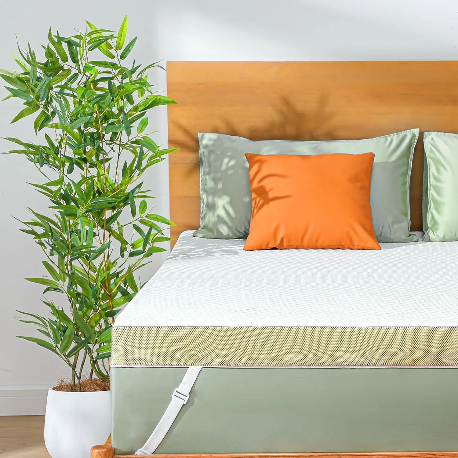 

Twin Size Memory Foam Mattr Topper, 3 H Cooling Gel Infused Mattr Topper With Soft Cover, Certipur-Us And Oeko-Tex Certified,