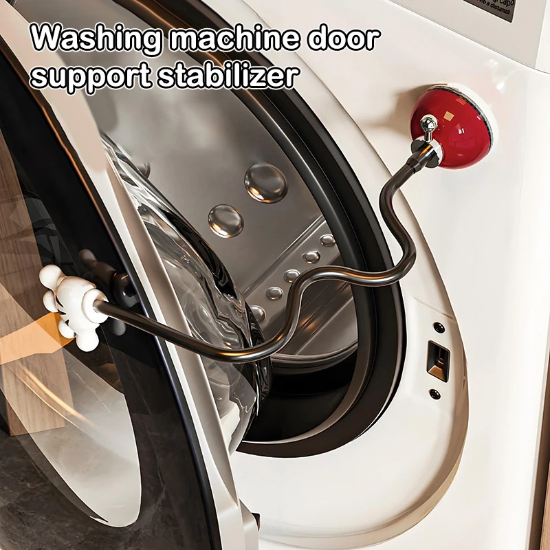 Magnetic Washer Door Prop-Stabilizer For Front Load Machines-Easy-Install, Flex Design-Fits Most Washers & RV Laundry Doors