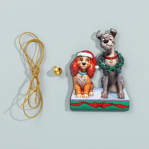 ديزني ميني ميكي ماوس الاكريليك شجرة عيد الميلاد الحلي ، نموذج الشكل أنيمي ، معلقات السيارة ، زخارف غرفة المعيشة ، 2D أفضل 10 مبيعات زخرفة شجرة عيد الميلاد ديزني - No9