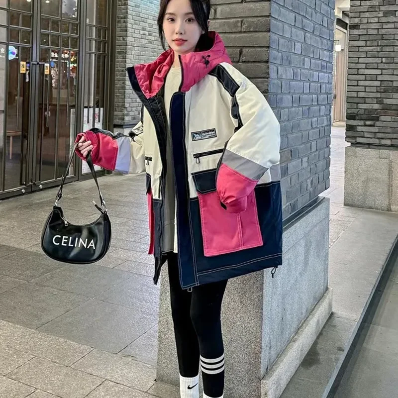 Fashion Workwear Faction Overcomes 2026 Autumn And Winter New Small Down Cotton Women's Short Warm And Loose Jacket