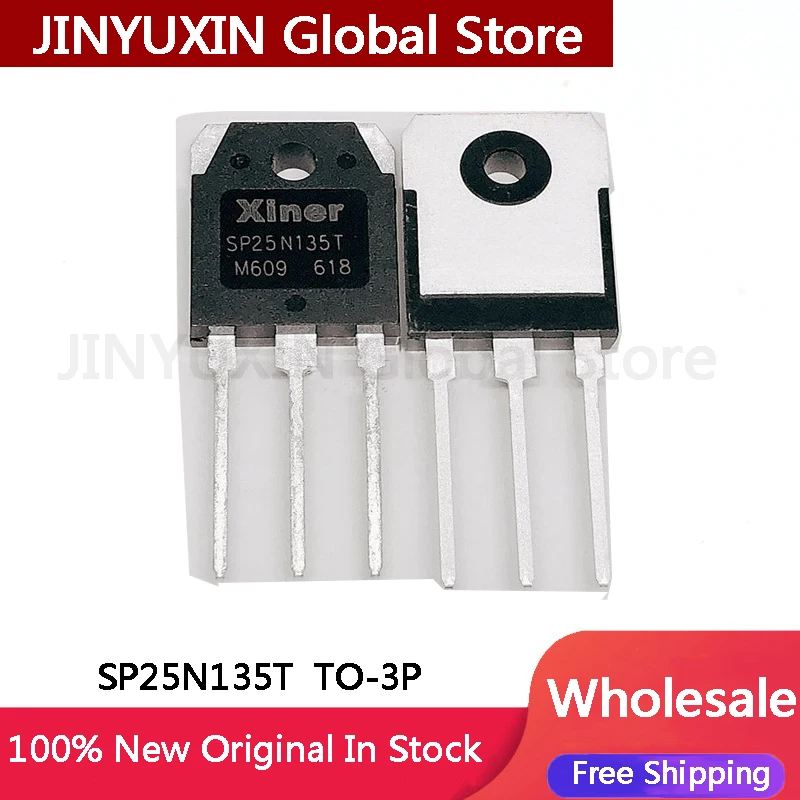 5-100Pcs SP25N135T SP25N135 25N135T TO-3P Commercial Induction Furnace IGBT IC Chipset In Stock Wholesale