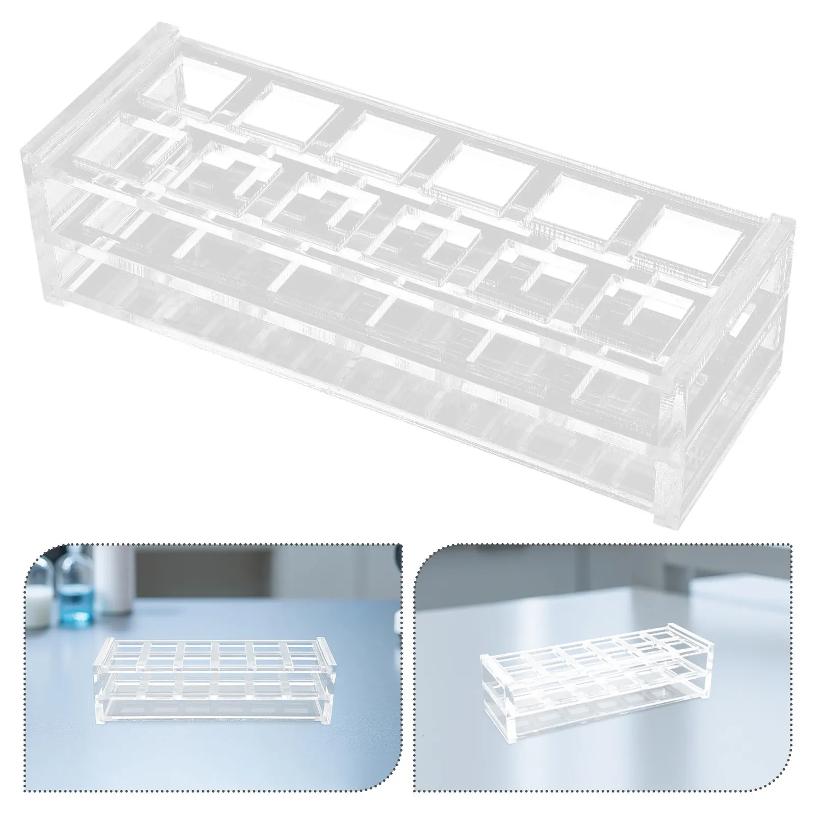 suporte-para-cuvetes-de-acrilico-10mm-organizador-de-tubos-para-laboratorio-suporte-para-secagem-e-armazenamento-para-pesquisa-em-biologia-e-quimica