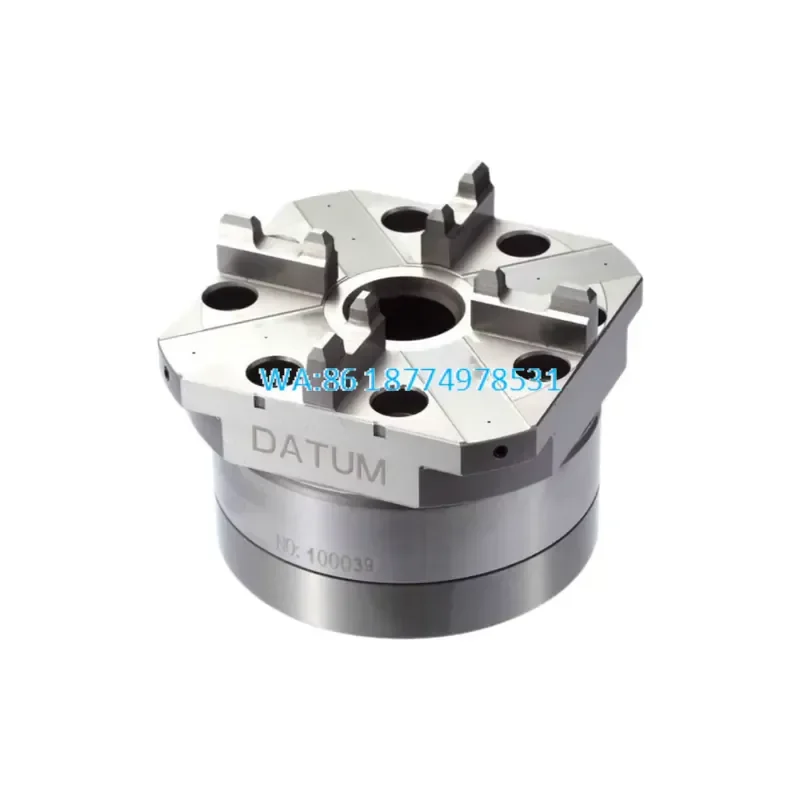 Wmwmnu for ITS Compatible Zero Point Clamp Air Chuck 2500N Hardened Steel 80mm Diameter 0.002mm Repeatability for CNC Lathe