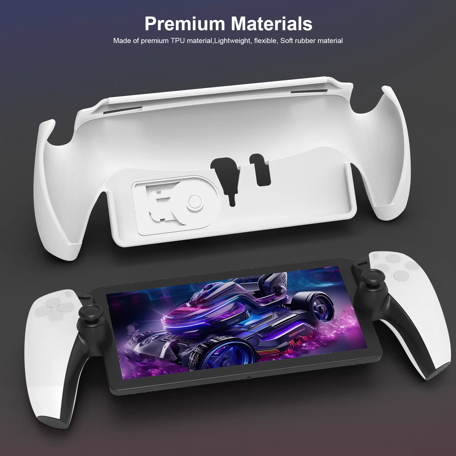 For PlayStation Portal Game Console TPU Protective Case Anti-slip and Anti-fall with Stand Game Console Cover Accessories