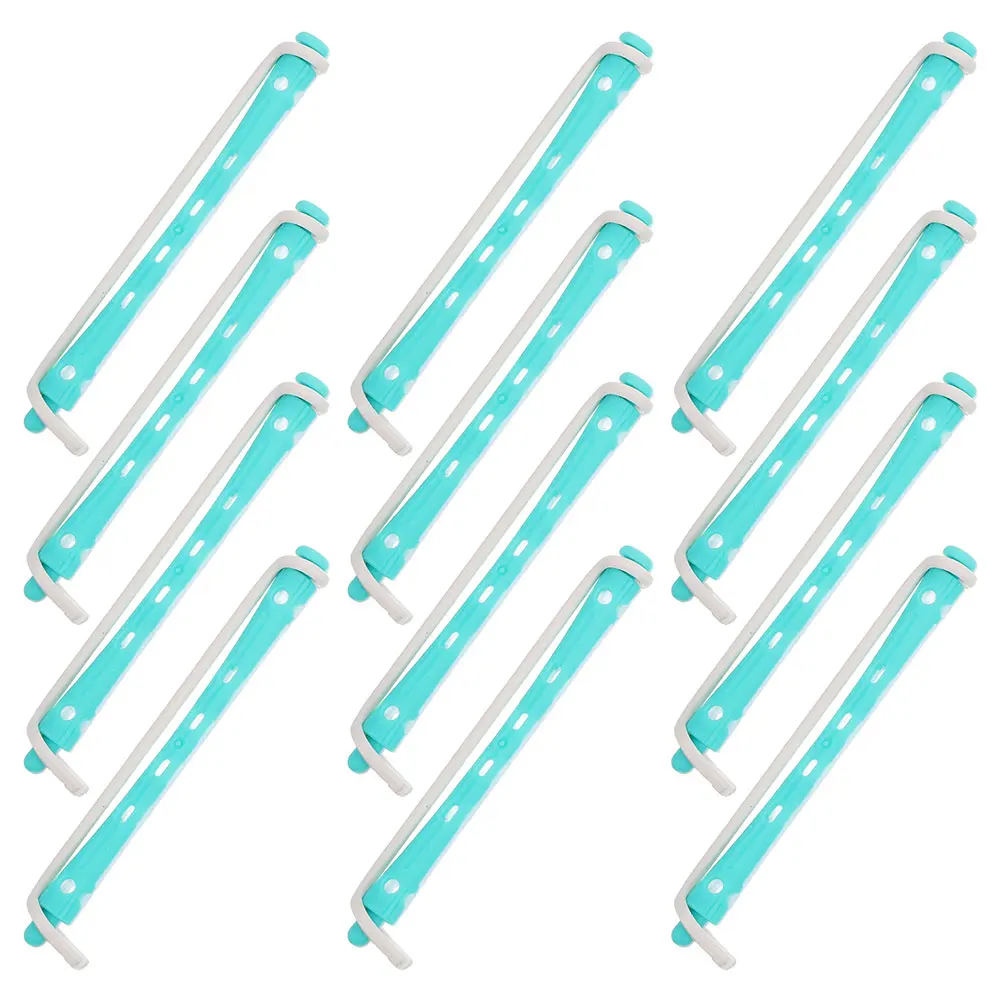 

Soft Perm Bar Hair Curler Curling Rods Cold Green Pp Kit for Women Miss
