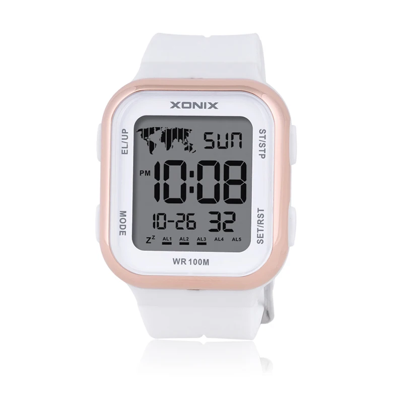 XONIX New Fashion Classic Men Women Couple Multi Function Sports Countdown Swimming Diving Waterproof 100m Alarm DAP