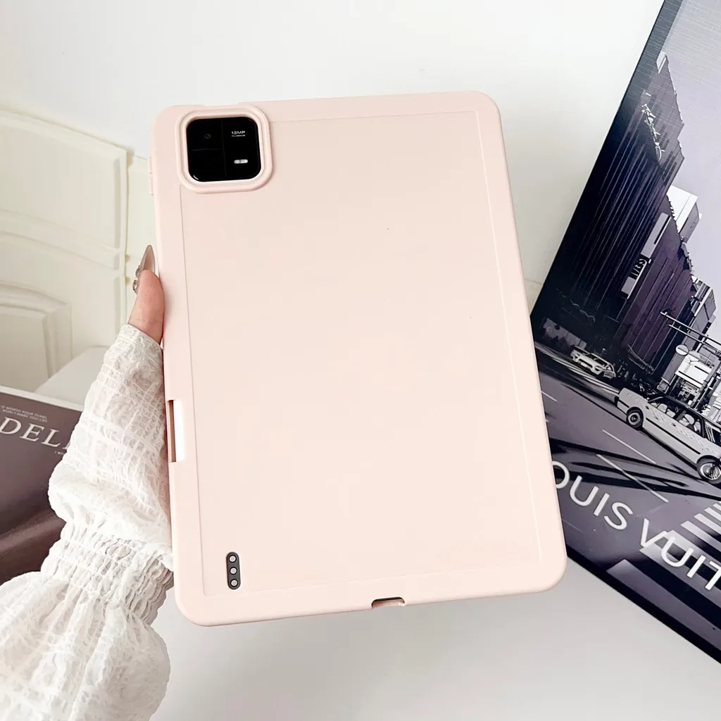 

Сплошной цветной мягкий чехол из ТПУ для Xiaomi Pad 7 Pro 11,2 дюйма 6 5 Pro Redmi Pad SE 11-дюймовый силиконовый чехол для планшета с гнездом для ручки