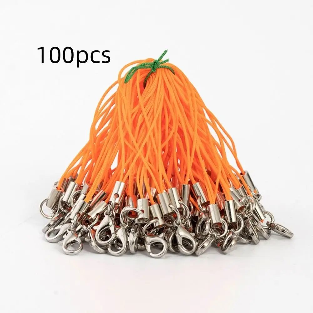 

100 шт. полиэстер с кольцом для прыжков, веревка для мобильного телефона, сделай сам, ремесленный кулон, брелок, ремешок, веревка, материалы ручной работы