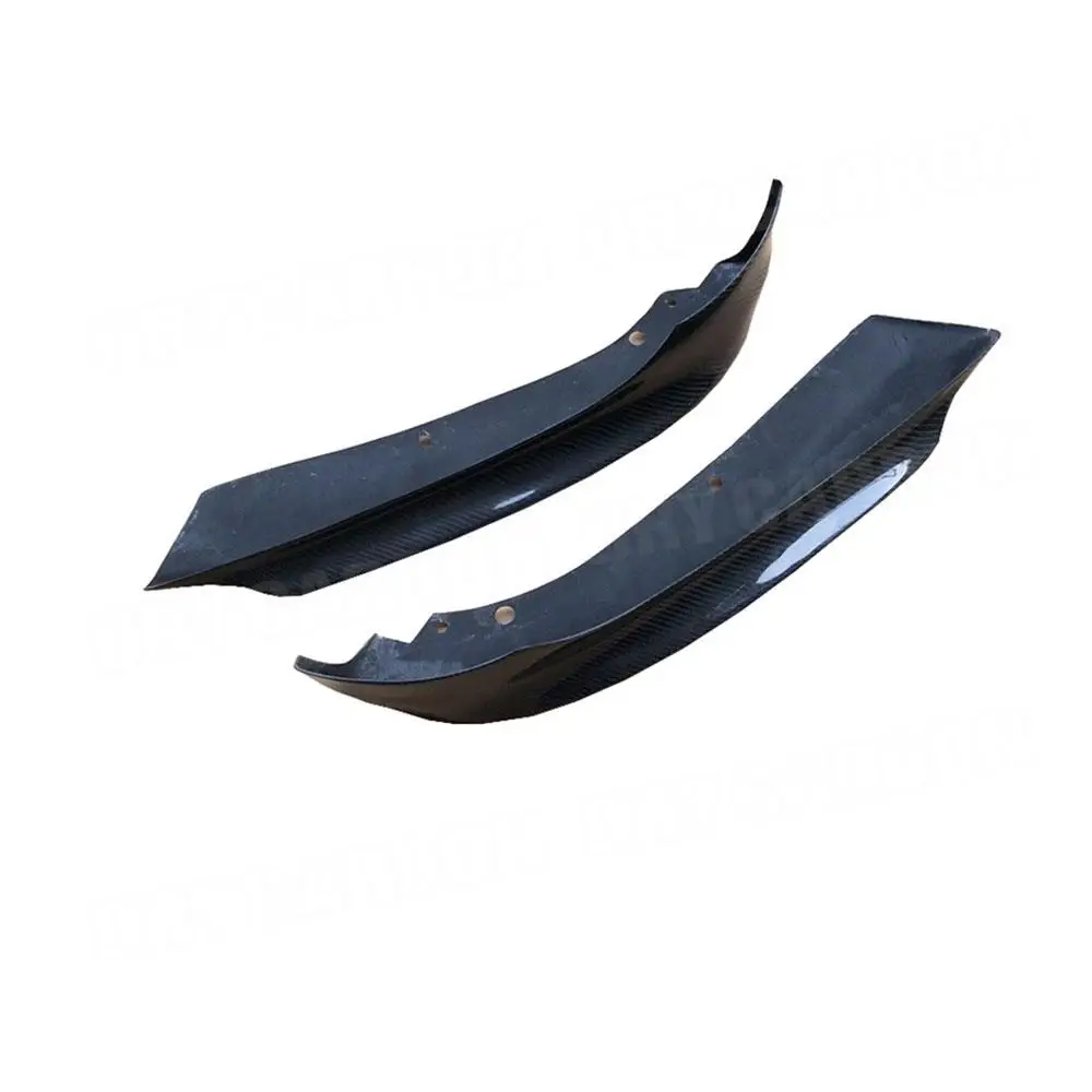 Divisores de lábio dianteiro de fibra de carbono flaps spoiler para bmw série 3 e90 base sedan lci 2006-2012 acessórios divisores de para-choque dianteiro