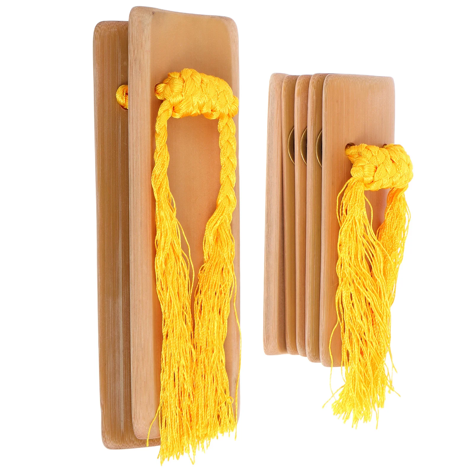 

2Pcs Chinese Bamboo Kuaiban Clappers Traditional Musical Instrument Festival Folk Music Rap Drama Performance Percussion Tools