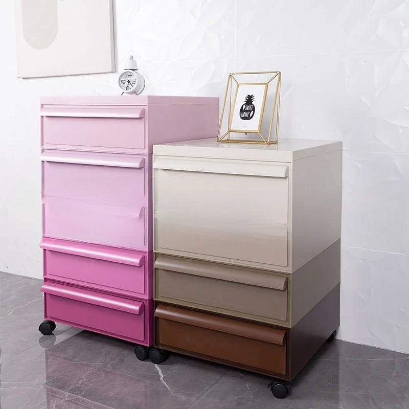 Multi-layer storage cabinet, used bedside cabinet, internet-famous INS style cabinet, mobile storage cabinet