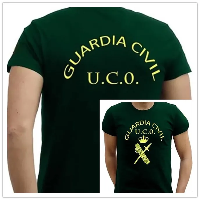 

Camiseta Guardia Civil U.C.O Spain Military Men T-Shirt Short Sleeve Casual Cotton O-Neck T Shirts