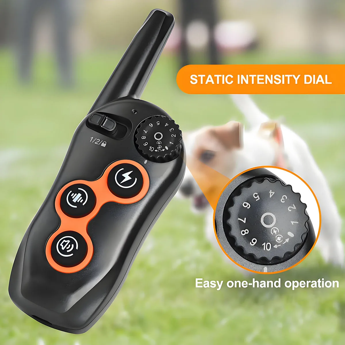 

Dog Training Collar with Remote, Waterproof E Collar Waterproof Rechargeable Dog Collar for Small Medium Large Dog 10-120lbs