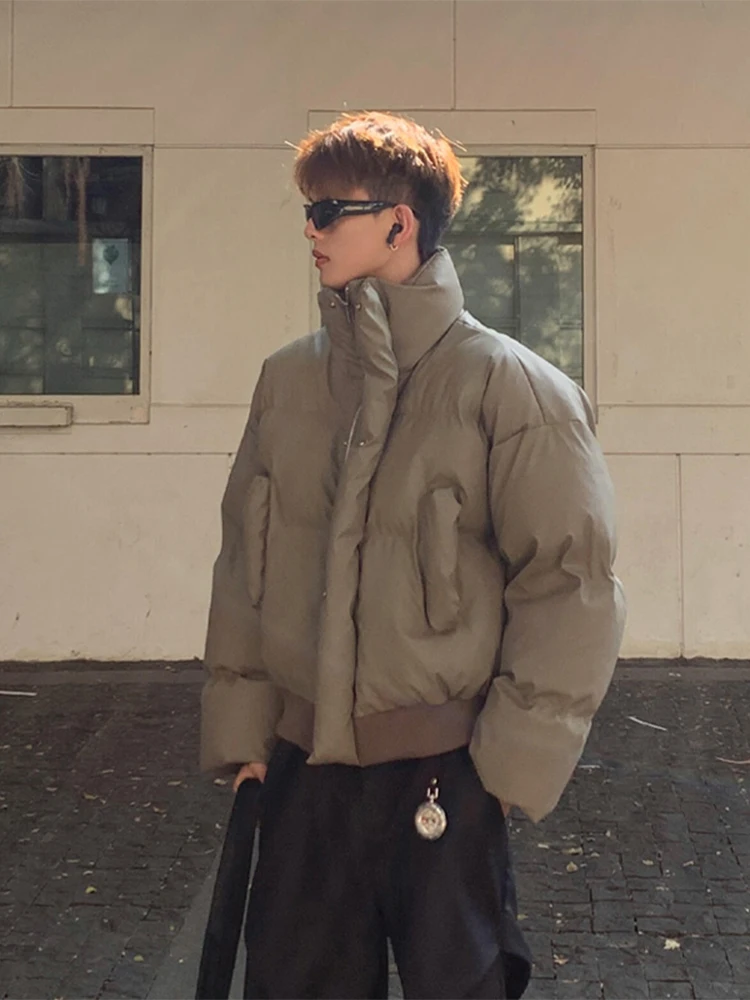 

Browan Cleanfit Men's ort Thiened Brown down Cotton Jaet Winter Warm Faionable American Sle Youth Polyester Fiber