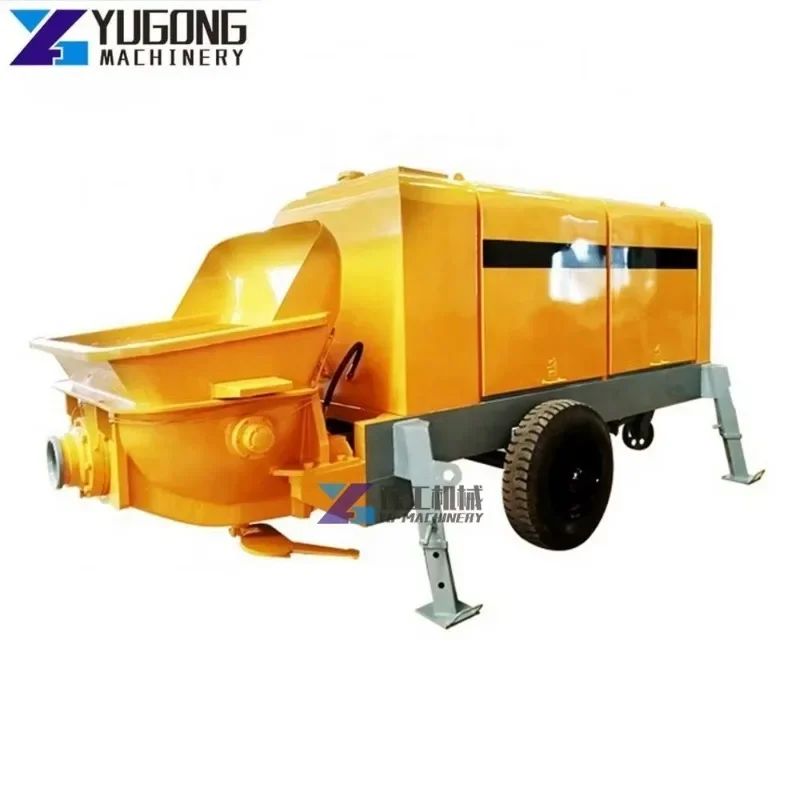 Mortar Pump Concrete Pump Machine Mini Pumpcrete Diesel Engine Concrete Trailer Pumps for Sale