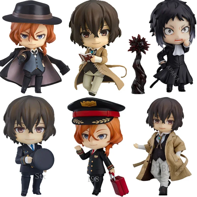 #657 Bungo Stray Dogs Dazai Osamu Anime Figure #676 Nakahara Chuuya Action Figure Ryunosuke Akutagawa Figurine Model Doll Toys