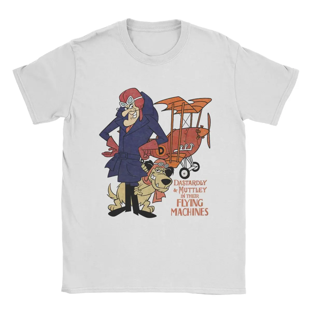 women's T-Shirt Wacky Races Muttley Cartoon Vintage 100% Cotton Tee T Shirt Round Neck Tops Summer graphic t shirts  goth