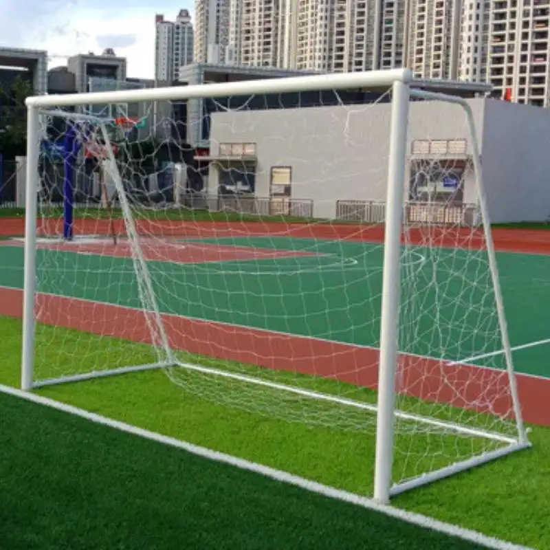 Venda quente da fábrica portátil objetivo de futebol equipamentos esportivos 3mx2mx1.5m metal tubo de aço futsal gol de futebol