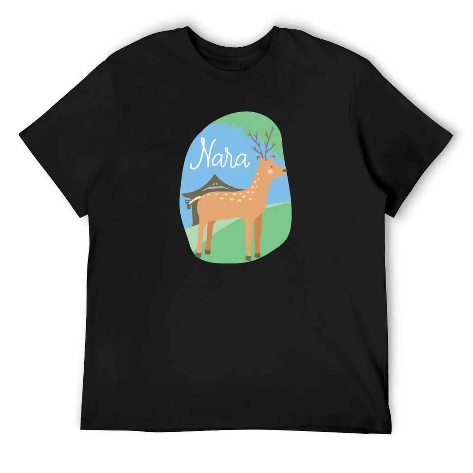 

Nara - Japan sika deer city T-Shirt Anime t-shirt graphic tee shirt anime men graphic t shirts