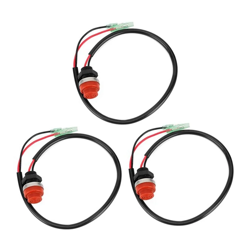 

【Падение цены! !】 3 шт. универсальный лодочный подвесной двигатель, пусковой выключатель, кнопка без ключа, применима для всех для Shi