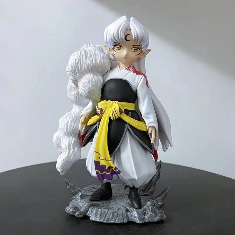 New Anime Kawaii Inuyasha Action Figures Bakusaiga Sesshoumaru Figure Childhood Statue Toys Desk Decor Ornaments Model