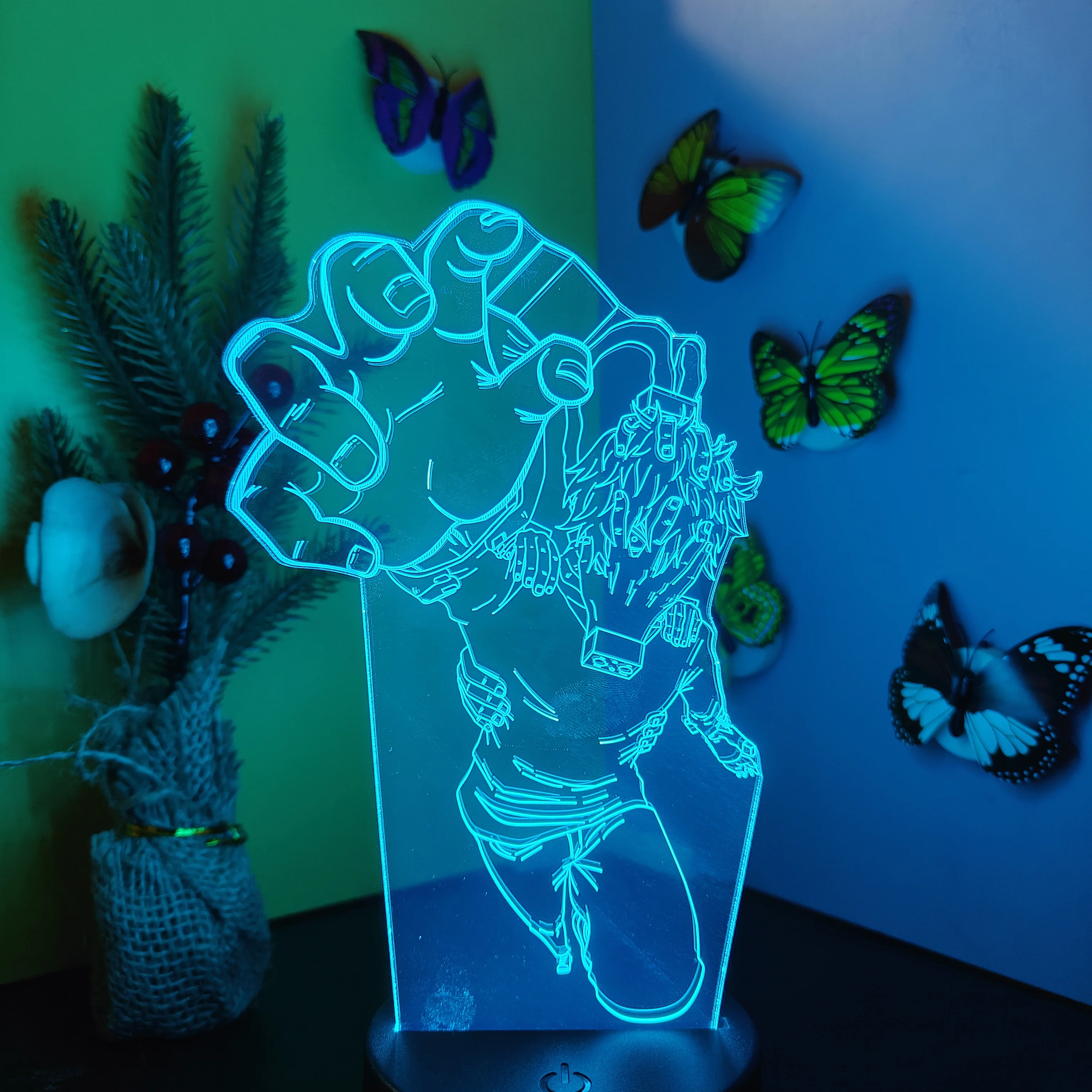 ฟิกเกอร์อนิเมะมายฮีโร่อะคาเดเมีย แม็กซิมัติก บาคุโกะ แอคชั่นฟิกเกอร์ ไฟกลางคืน LED 3 มิติ โคมไฟ โบคุ โนะ ฮีโร่ อะคาเดเมีย ของเล่นสะสม ของขวัญ