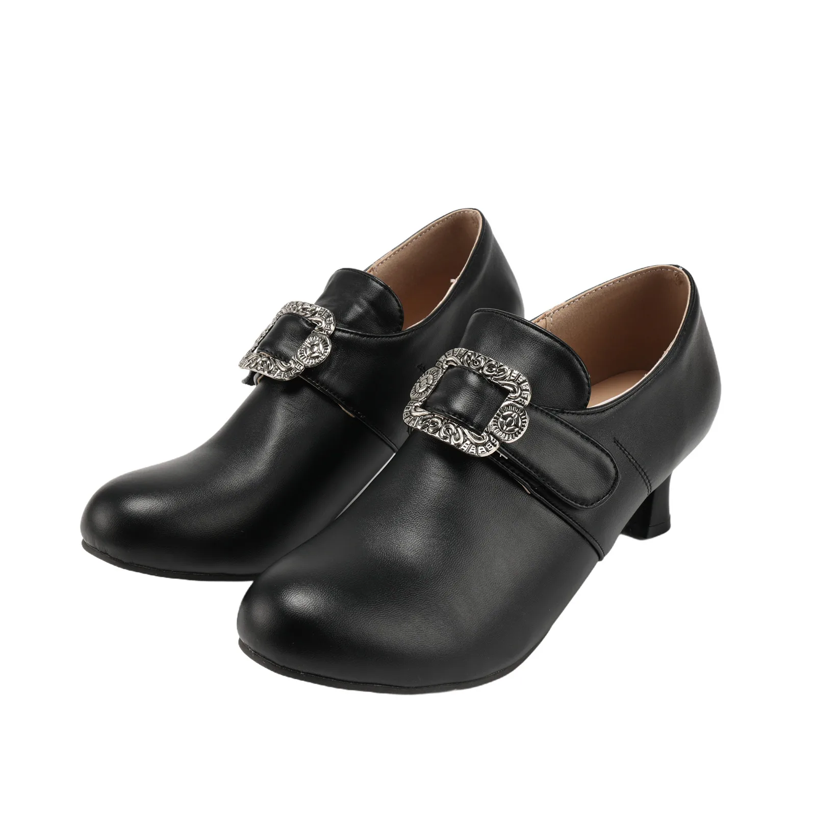 Medieval Women's High Heel Loafers Stage Opera Concert Performance Halloween Cosplay Shoes