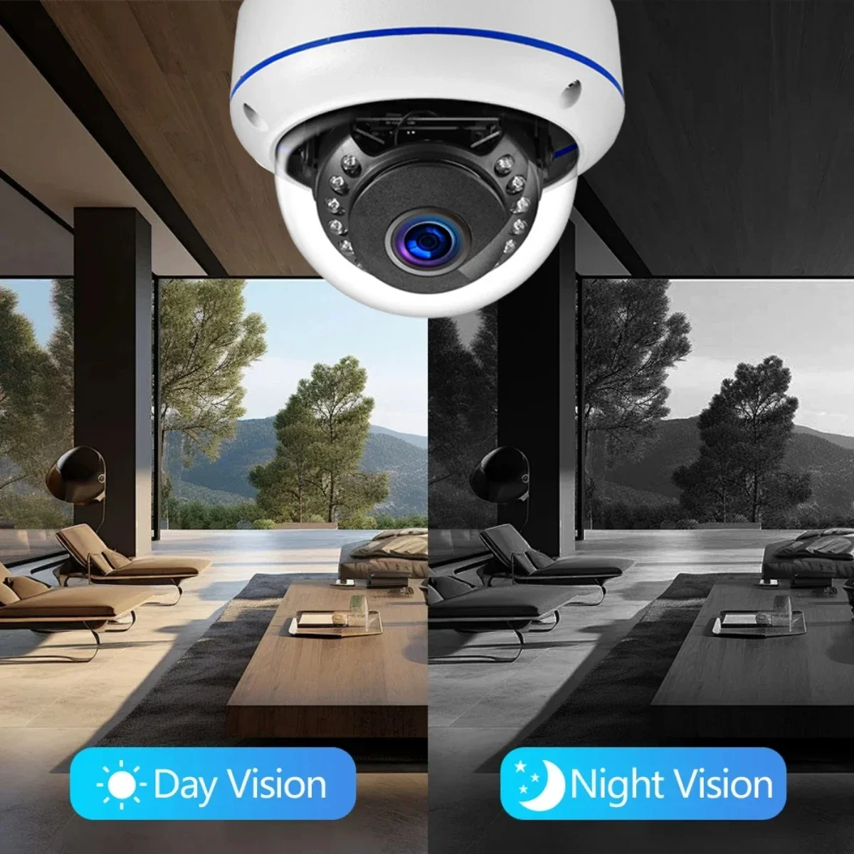 4K 8MP Security 4K POE NVR Outdoor POE Audio Dome Camera System Video Surveillance Kit Home IP CCTV Camera Set Tuya Smart Home