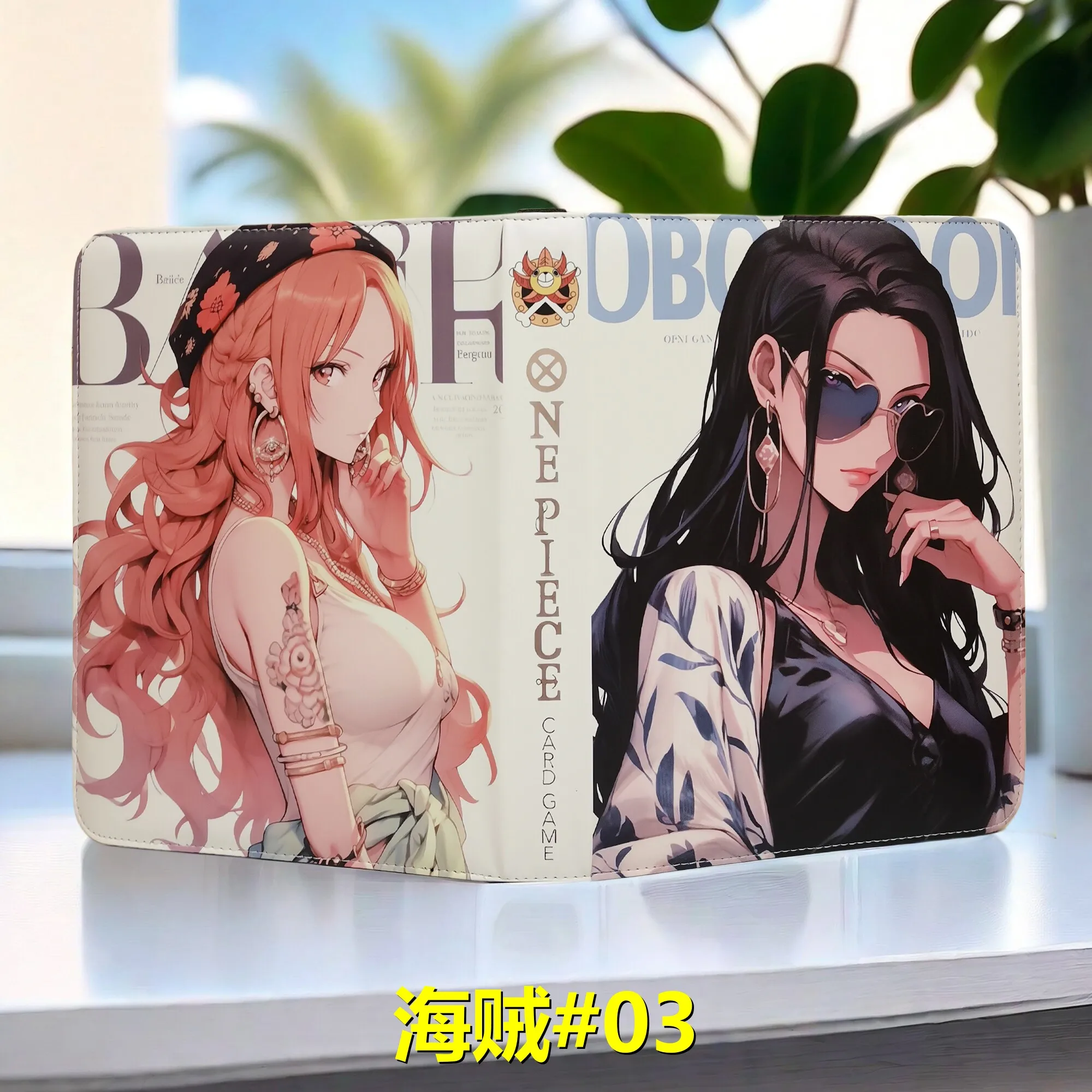 Luffy Card Binder One Piece Roronoa Zoro Photo Album Zipper Book 400/900 Pocket Holder TCG Cards Storage, Anime Albums Gift