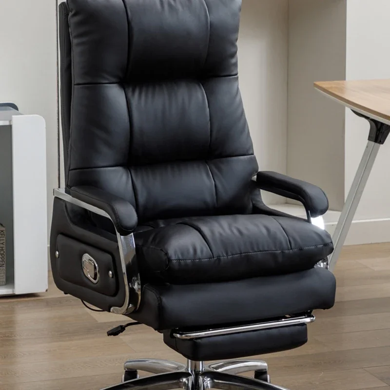 Luxury Leather Office Chairs Computer Back Support Design Ergonomic Office Chairs Swivel Massage Sillas De Oficina Furniture