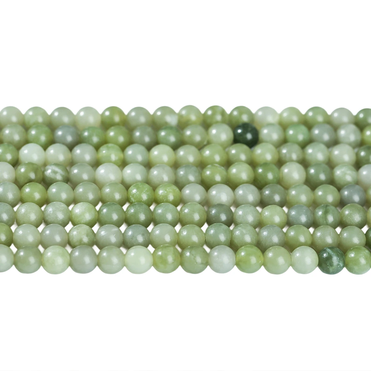 6 8 10 mm natuurlijke groene jade kraal ronde losse spacer kralen voor handgemaakte DIY sieraden maken armbanden kettingen accessoires - afbeelding 2