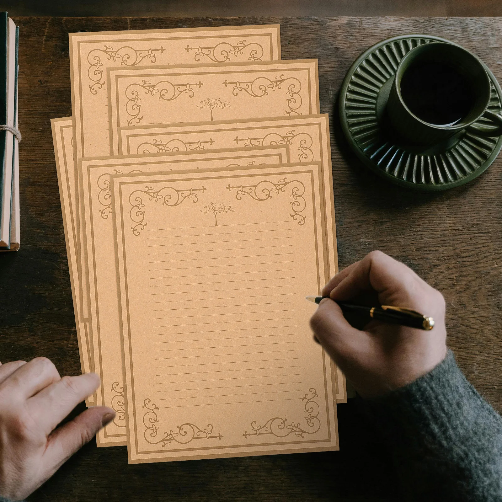 

80Pcs Retro Stationary Paper Vintage Writing Paper for Smooth Writing Without Interruption Vintage Style Letter