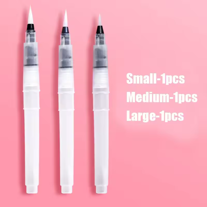 3/7pcs Watercolor Brush Pens Water Storage Function Painting Brushes For Watercolor Art Craft Supplies Artist Accessories - Image 7