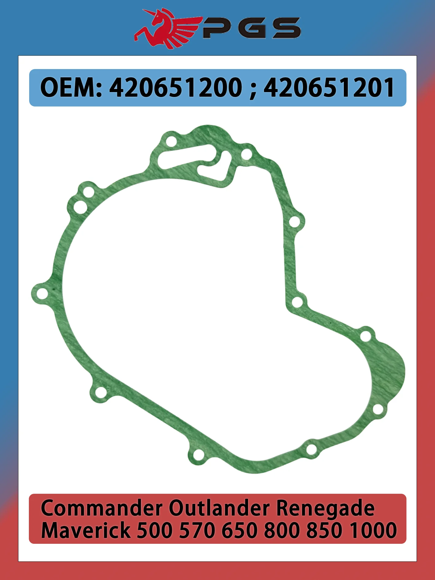 

Stator Magneto Gasket For Skidoo BRP Outlander Renegade Commander Maverick OEM 420651200 420651201 21040111301 BRP-77