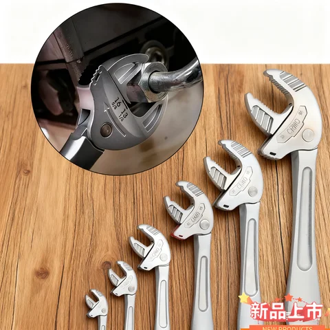 중공업용 크랩 클로 렌치 자동 조정 래칫 와이드 죠 자동차 배관 제조 수리 도구 중공업용 크랩 클로 렌치 자동 조정 래칫 와이드 죠 자동차 배관 제조 수리 도구