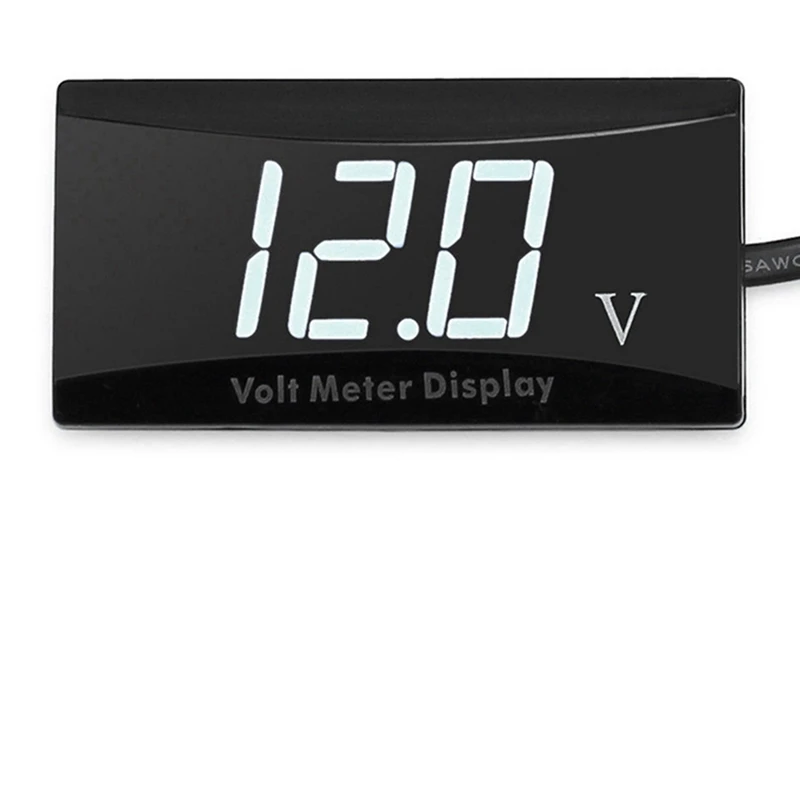 12V Battery Voltmeter Display Digital Voltmeter LED White Light New Arrivals in Stock