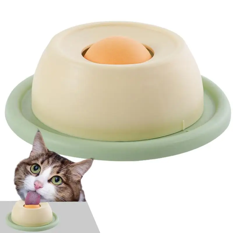 Licking Plate For Dogs Rotating Lick Mat Round Interactive Slow Feeder Puzzle Fun Food Bowl Anti Vomiting Cats Toy For Puppy &