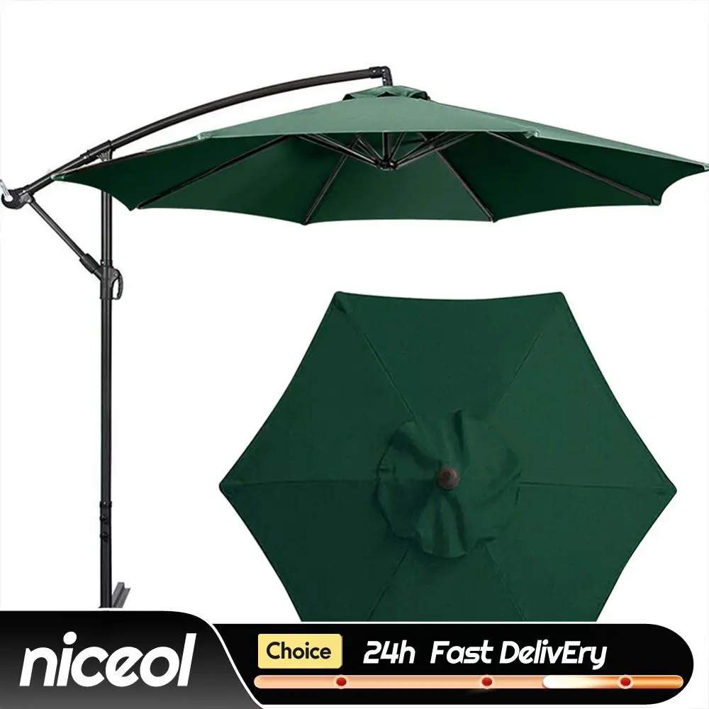 2m Market Umbrella Top Yard Table Umbrella Top Cover Outdoor Umbrella Canopy Replacement Top for 6 Ribs Canopy Only