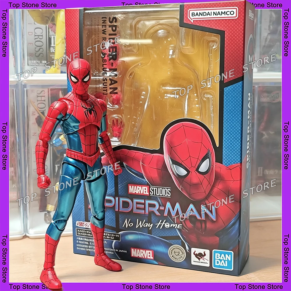 action-figure-shf-peter-parker-no-way-home-statuetta-in-pvc-con-tuta-rossa-e-blu-modellino-giocattolo-da-collezione-15cm-regalo-per-le-feste