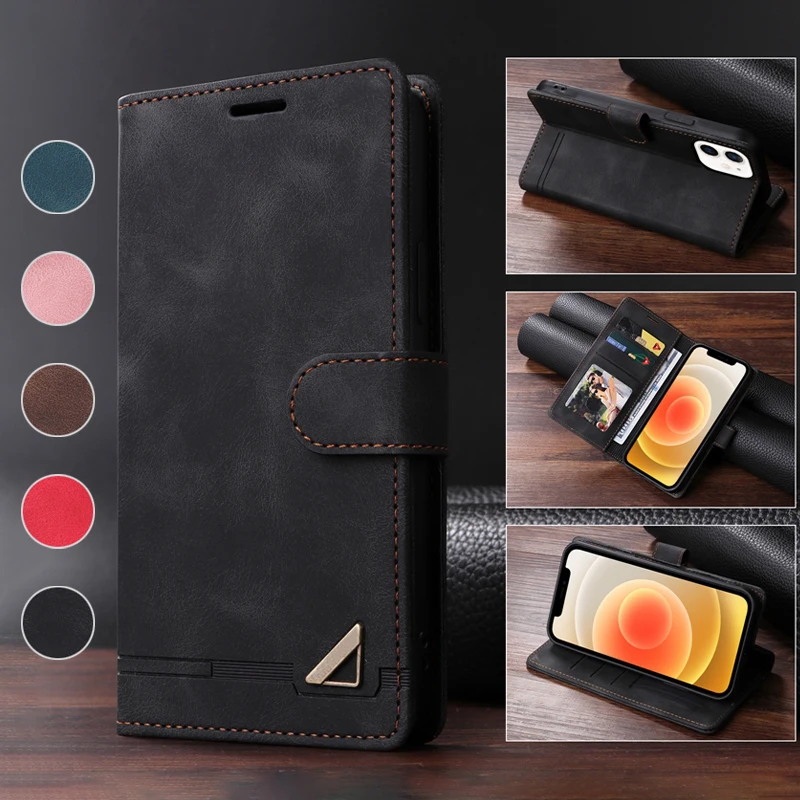 

Wallet Anti-theft Leather Case For iPhone 14 14 Pro 13 13 Pro Max 12 12 Pro 12 Mini 11 11 Pro Max SE 2022 XS XR XS Max 8 7 6 6S