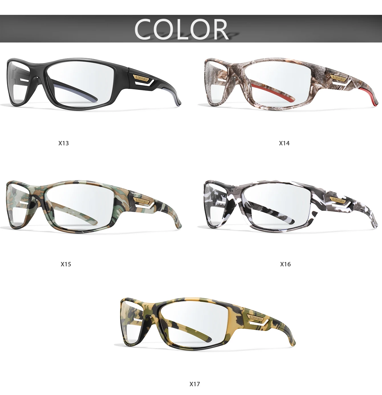 Photochrome Sonnenbrille für Herren, Camo-Militärstil, Festival-Geschenke, Angeln, Radfahren, Reiten, Laufen, Angeln und Fahren – Detail 3