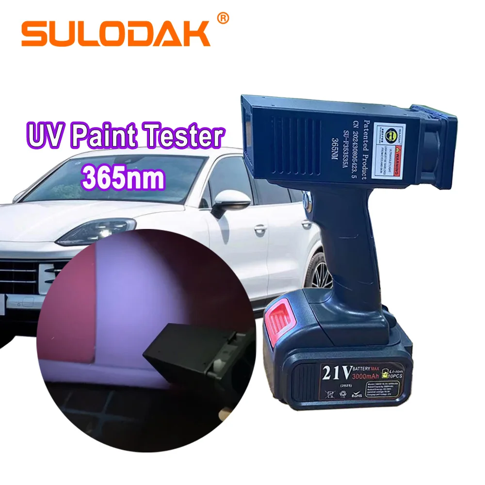 

50W 365nm UV Paint Tester Car Inspection Ultraviolet Lamp Portable Rechargeable Paint Repaired UV Detection Light