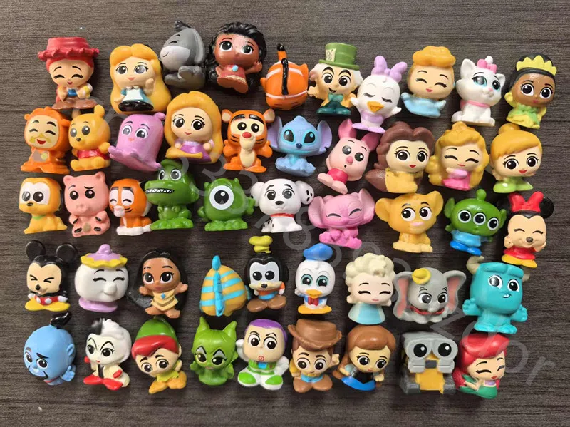 10 Uds Doorables Kawaii mini sin ojos de cristal modelo de figuras de acción juguete coleccionable dibujos animados regalos para niños