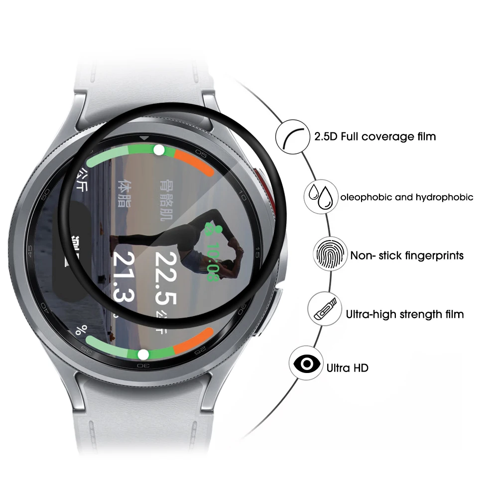 5-1 шт., защитная пленка для часов Samsung Galaxy Watch 6 40 мм 44 мм