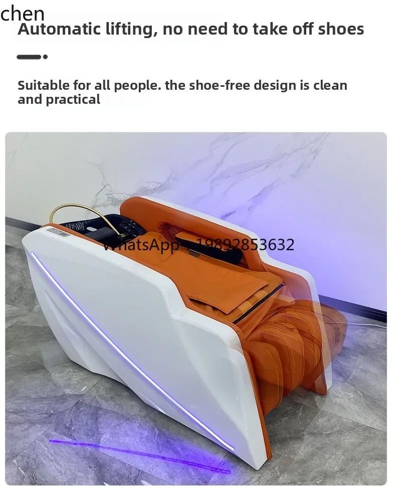 AA Automatic intelligent electric massage shampoo bed hairdressing constant temperature flushing head treatment fumigation