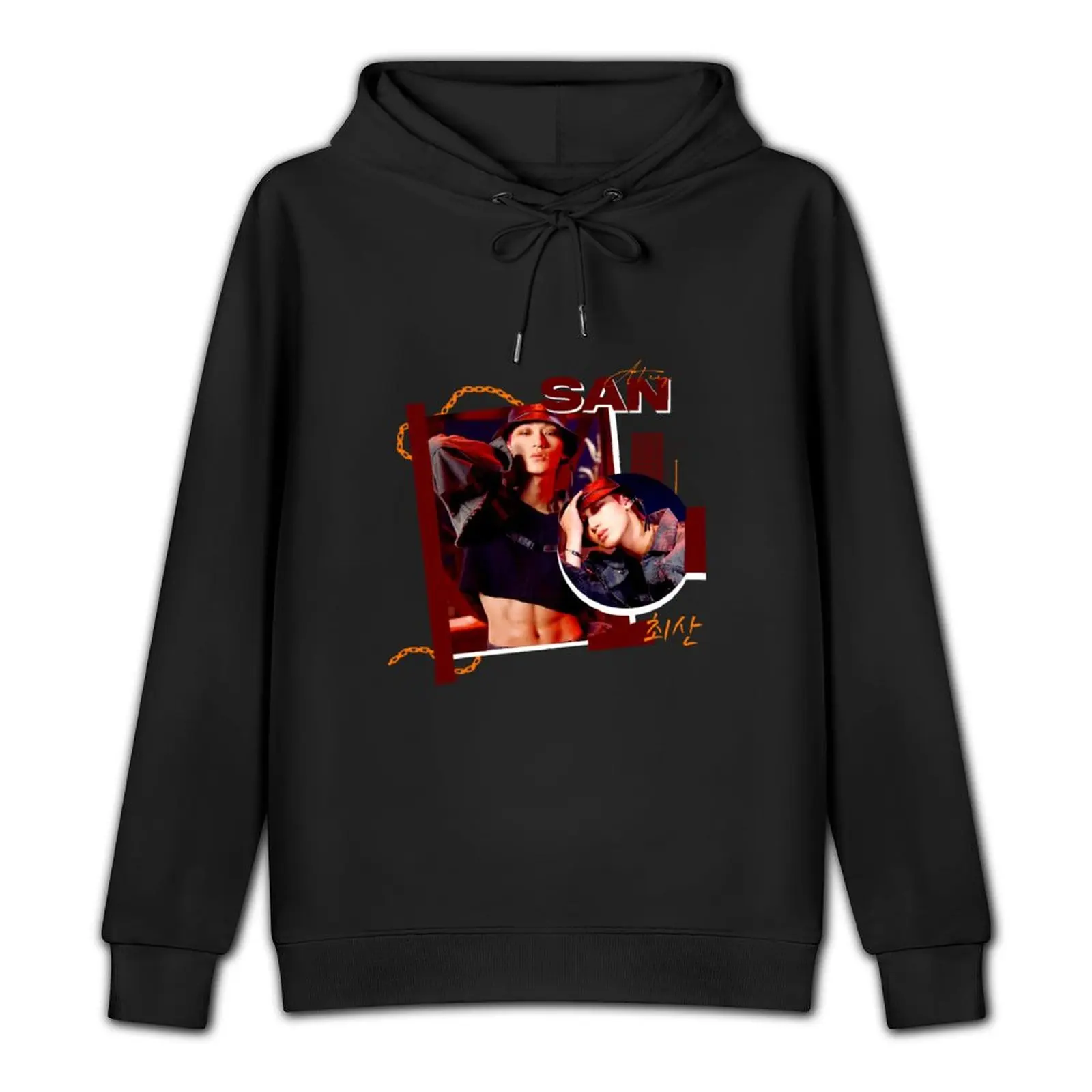 ATEEZ SAN FIREWORKS Pullover Hoodie male clothes oversized hoodie