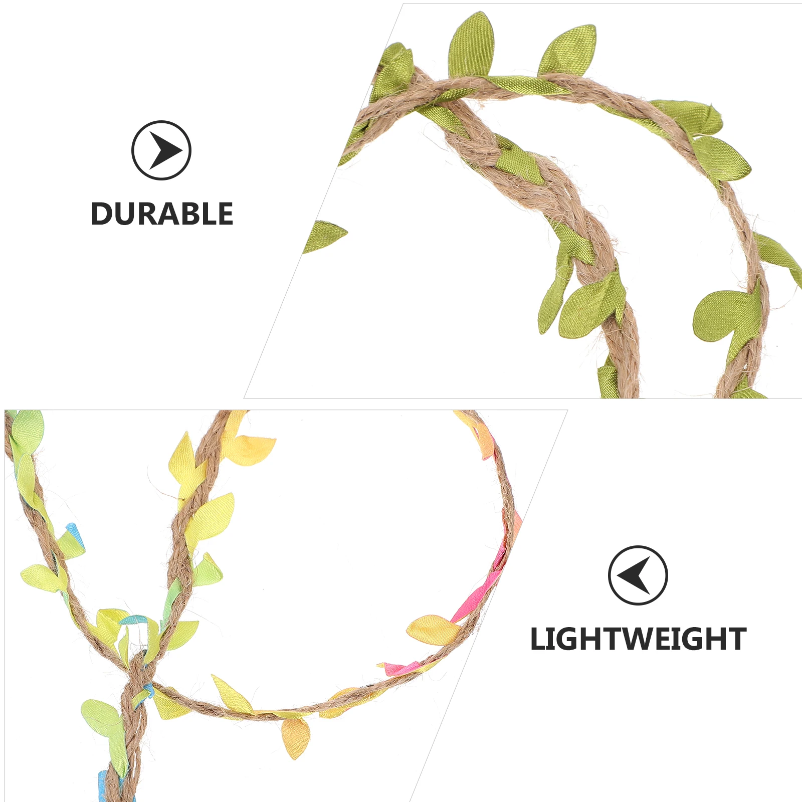 

Simulation Leaf Rattan Decorative Rope DIY Home Party Decor Emulated Jute Long Cuttable Manual Decorations