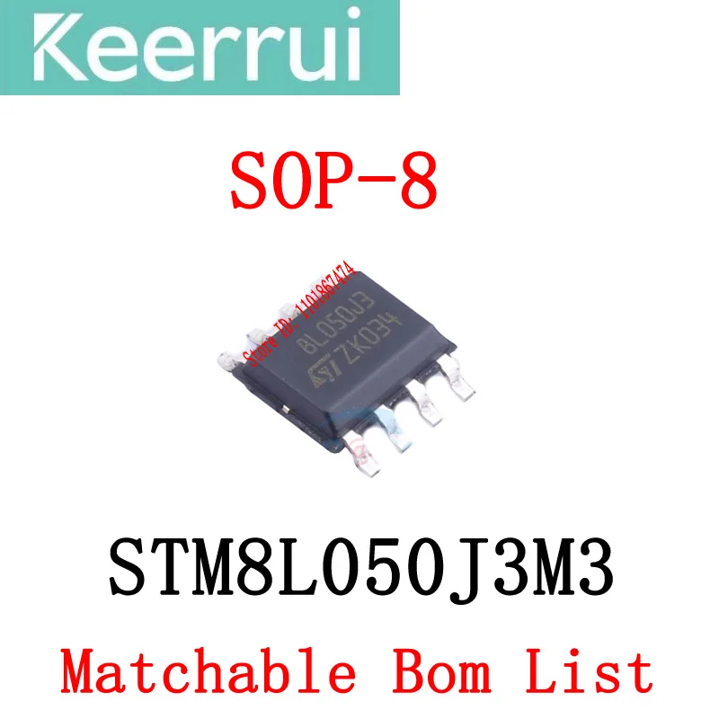 1~1000PCS/LOT brand new original STM8L050J3M3 SOP-8 8L050J3 STM8L STM sop8 8-bit microcontroller IC chip matching BOM list table